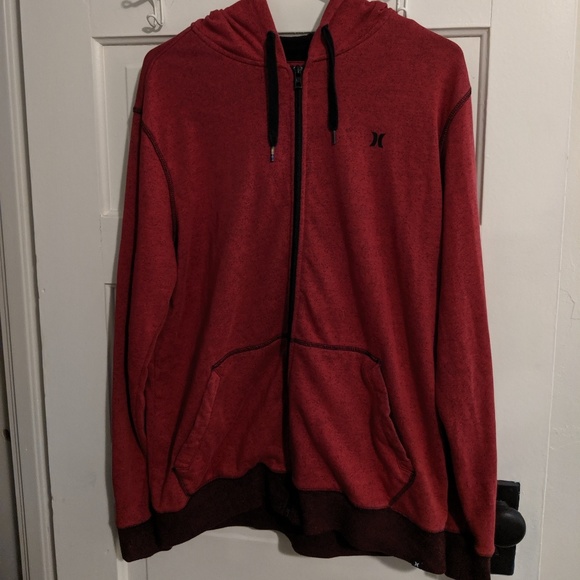 hurley zip up hoodie mens